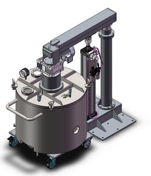 Turnover barrel and lifting part