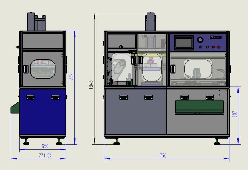 pouch cell case forming machine